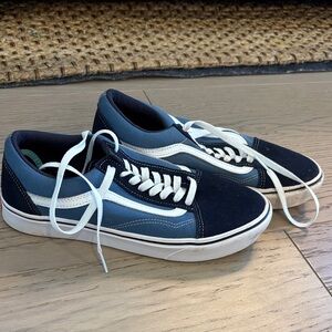 Vans Men's Navy and White Sneakers
